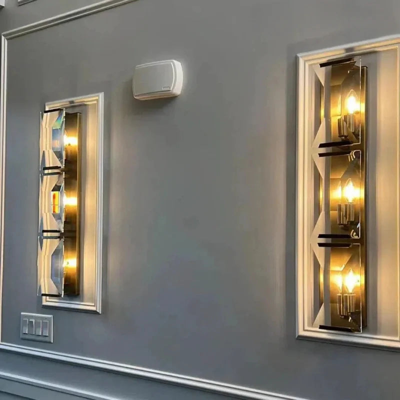 Harfz Crystal Triple Wall Lamp