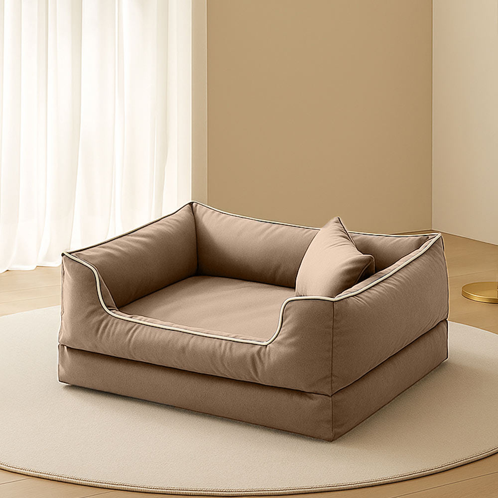 Nordic Style Waterproof Anti-Scratch Washable Dog Sofa Bed with Pillow