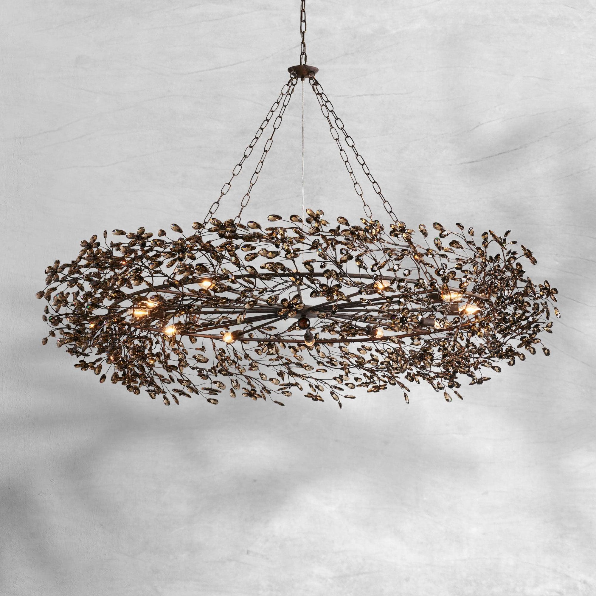 Fiore Crown Chandelier 39" 48" 60"