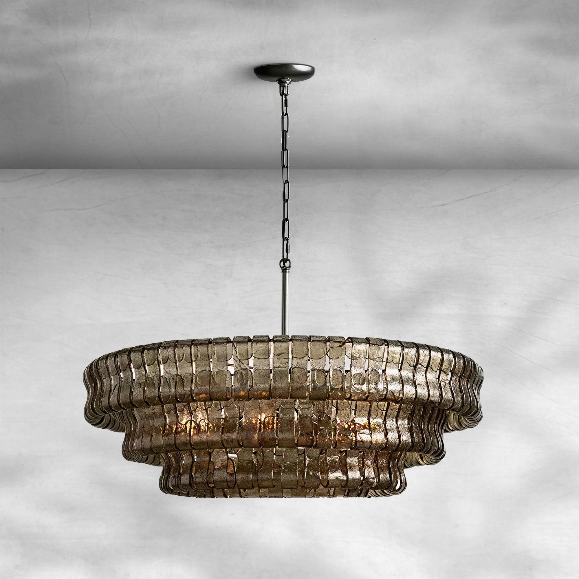 Ghiaccio Round Chandelier 24"36"48"60"