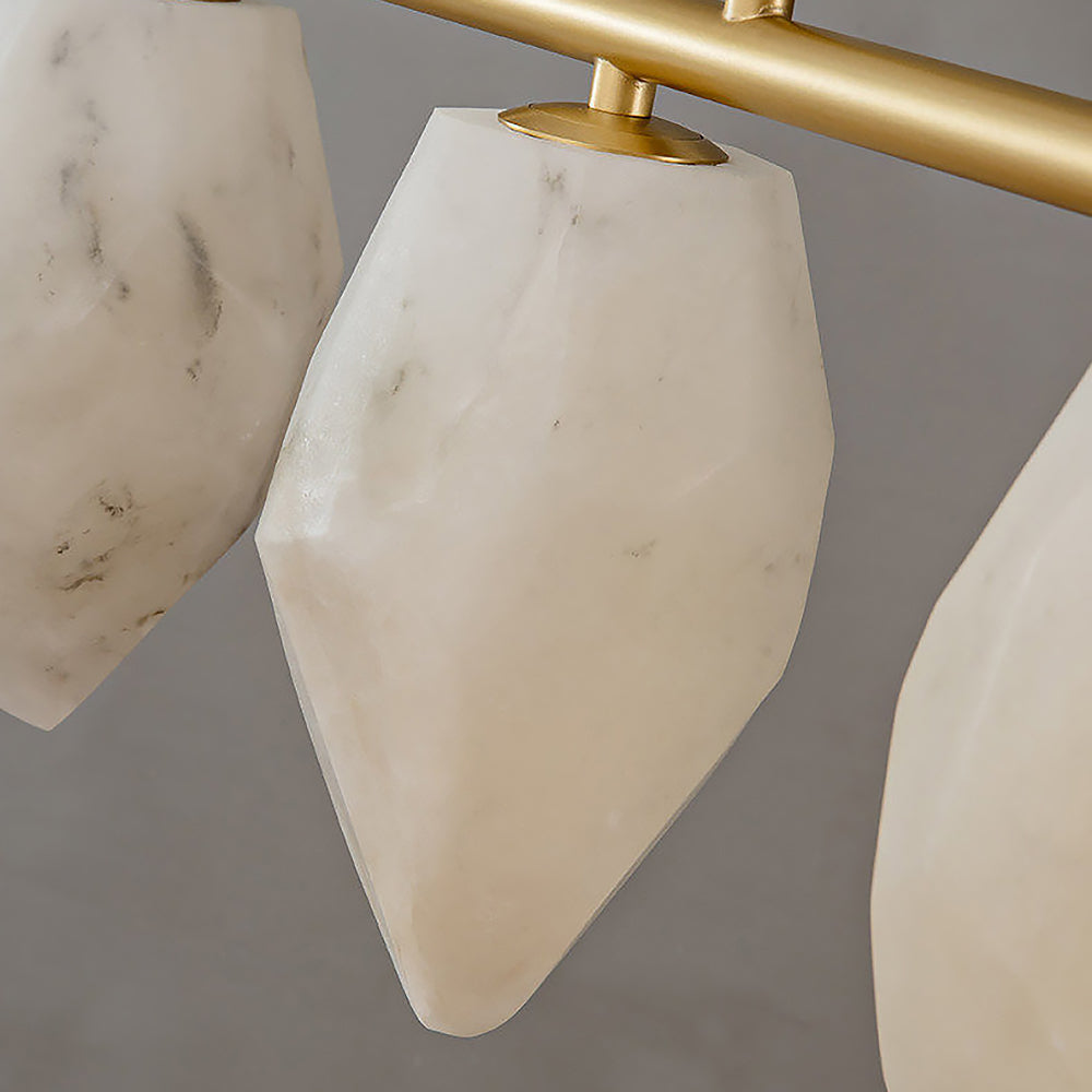Alabaster Ore Linear Chandelier
