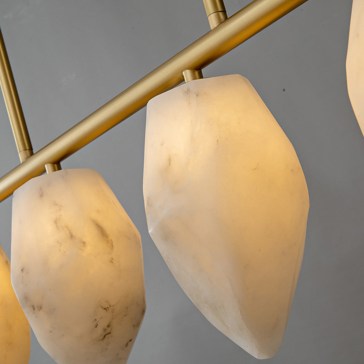 Alabaster Ore Linear Chandelier
