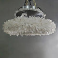 24 - 47 Inch Round Clear Geode Quartz Crystal Ring Pendant Light Modern Chandelier for Living Room - Joyfuzzy