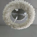 24 - 47 Inch Round Clear Geode Quartz Crystal Ring Pendant Light Modern Chandelier for Living Room - Joyfuzzy