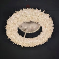 24 - 47 Inch Round Clear Geode Quartz Crystal Ring Pendant Light Modern Chandelier for Living Room - Joyfuzzy