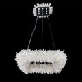24'' Square Modern Geode Quartz Crystal Chandelier - Joyfuzzy