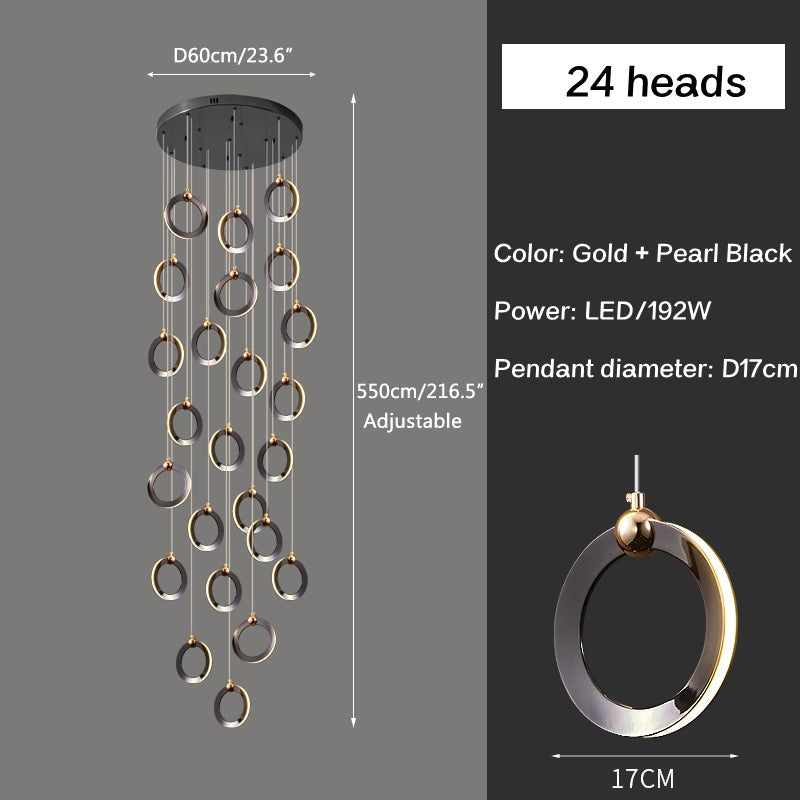 Joyfuzzy Nordic LED Ceiling Chandelier
