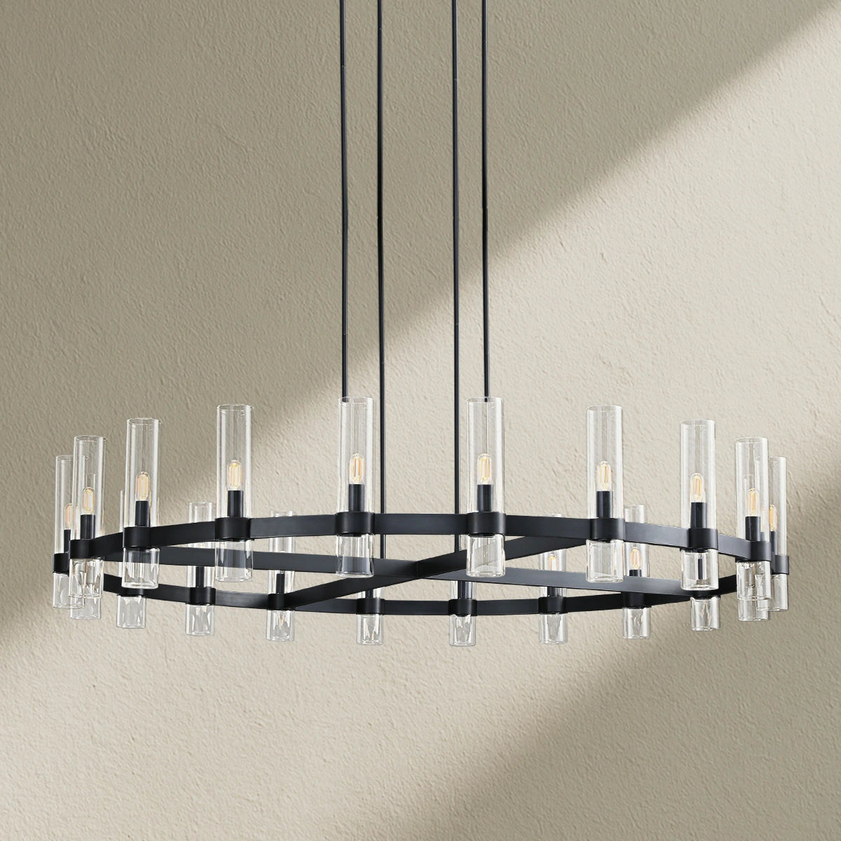 Lavefz Round Chandelier 60"