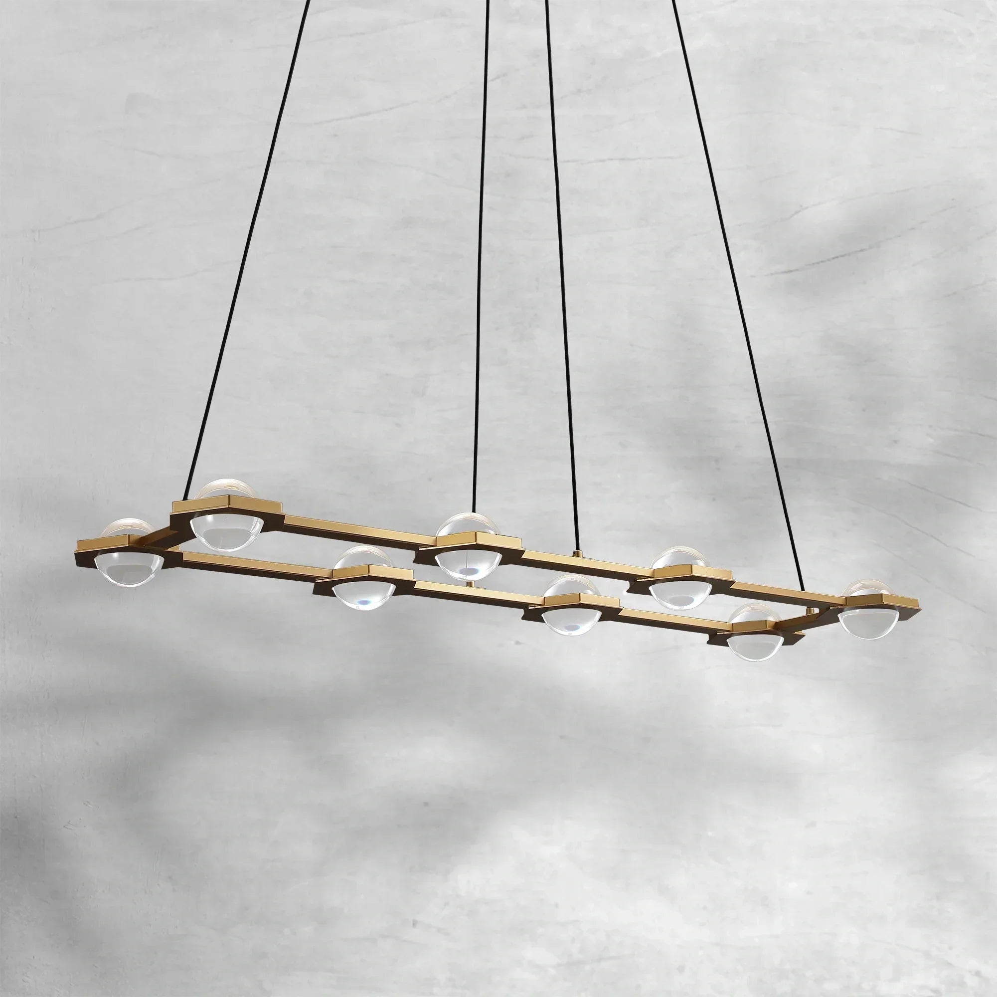 ECLFZ Rectangular Chandelier 54"72"