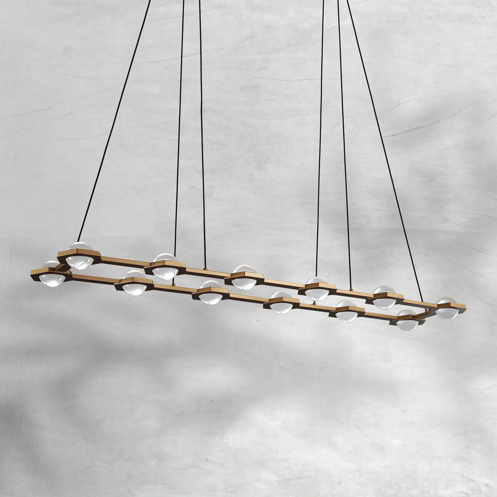 ECLFZ Rectangular Chandelier 54"72"