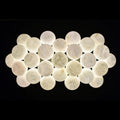 27 - Alabaster Ball Chandelier, Luxury Model Lighting - Joyfuzzy