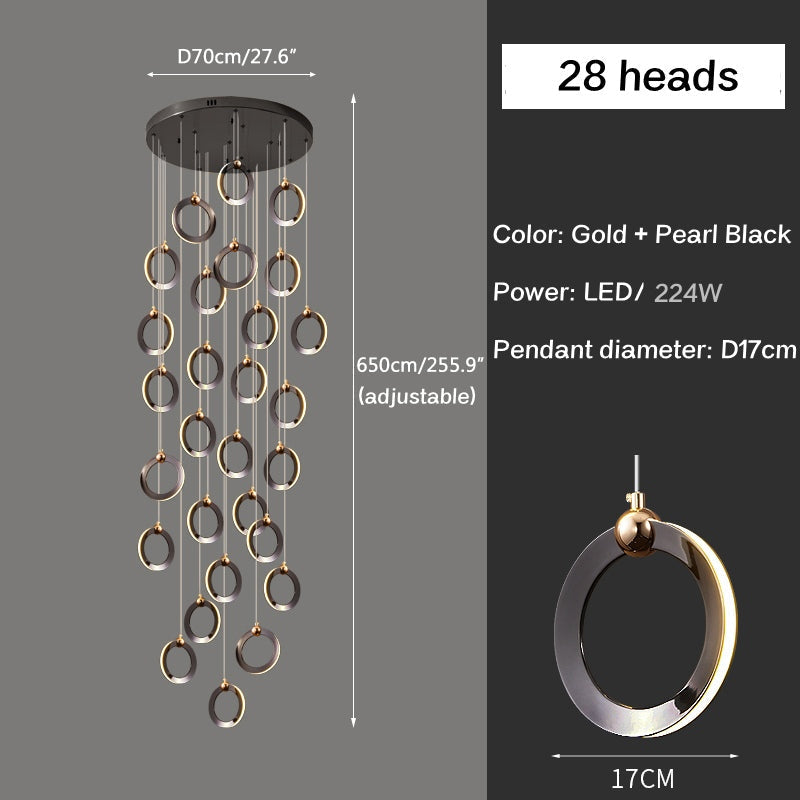 Joyfuzzy Nordic LED Ceiling Chandelier