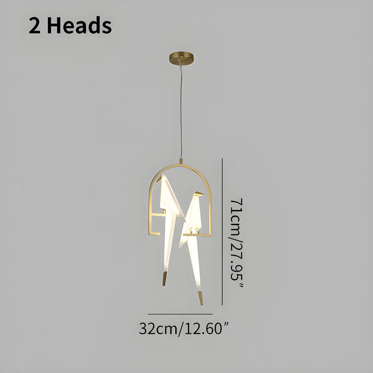 Joyfuzzy Paper Crane Bird Chandelier for Dining Room