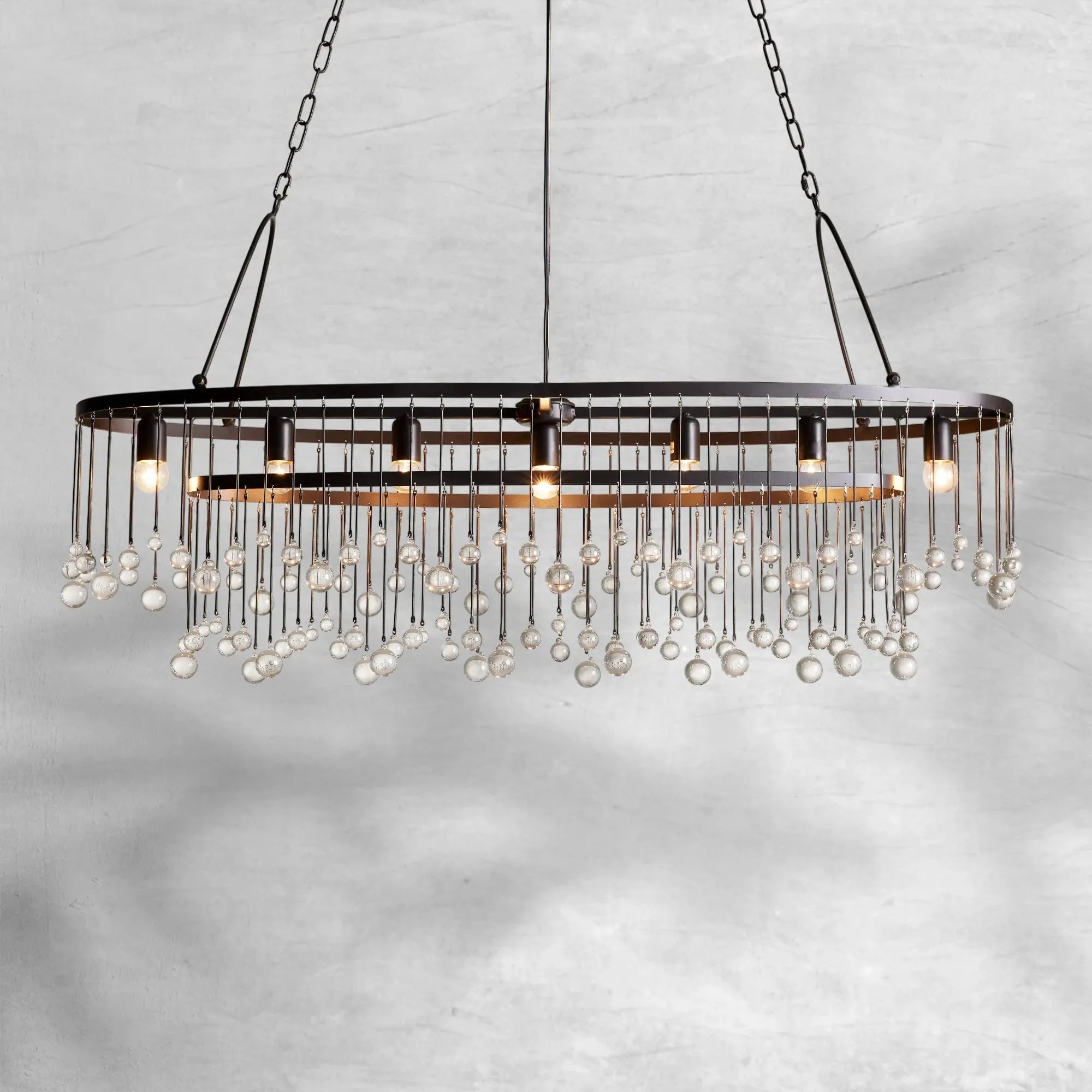 Aubrey 7 Light Oval Chandelier