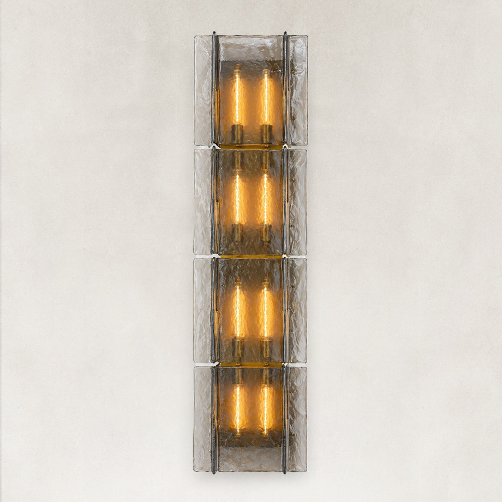 Zeal Modern Smoke Glass Wall Sconce