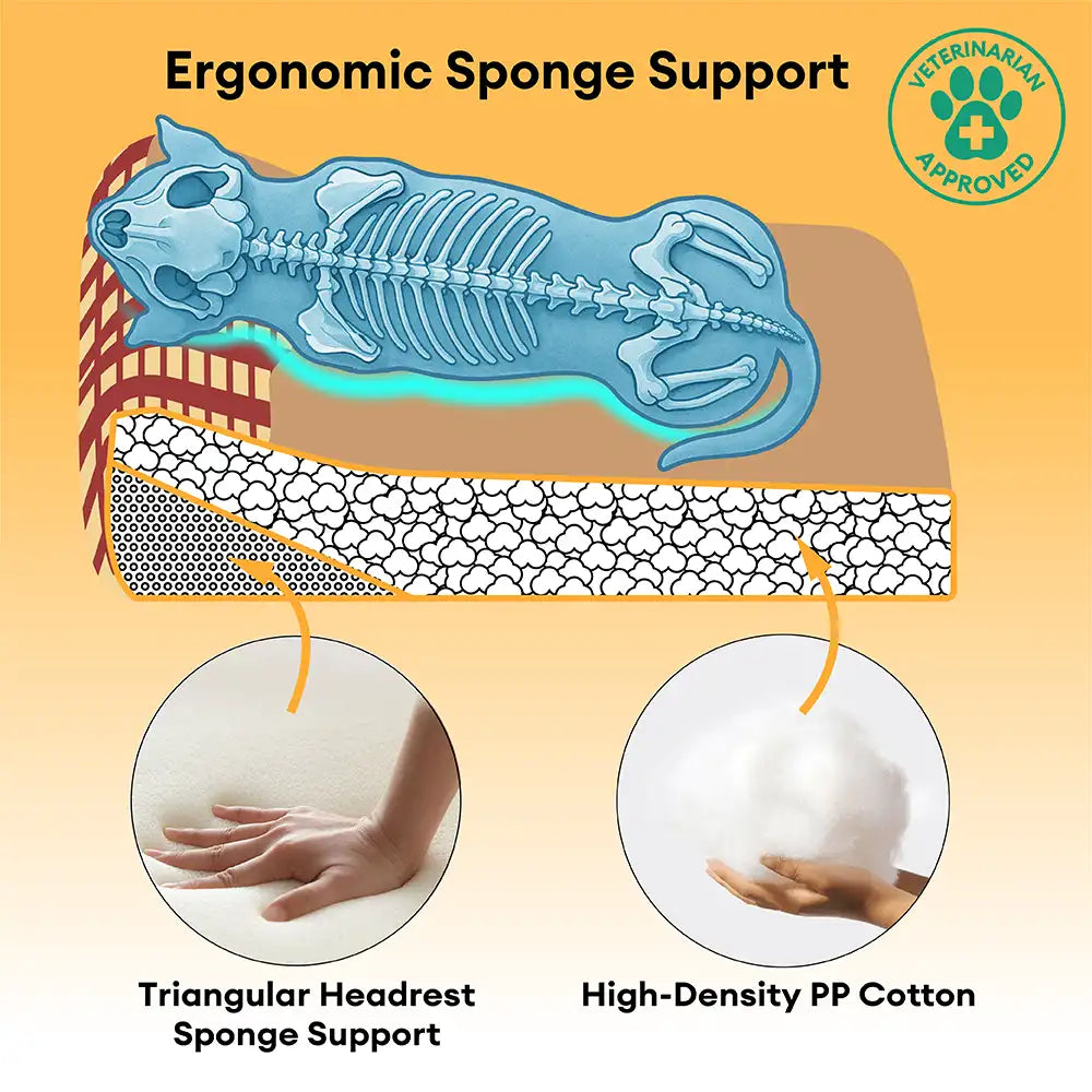 Extra Large Washable Teddy Fluffy Rectangle Dog Bed - Night-night