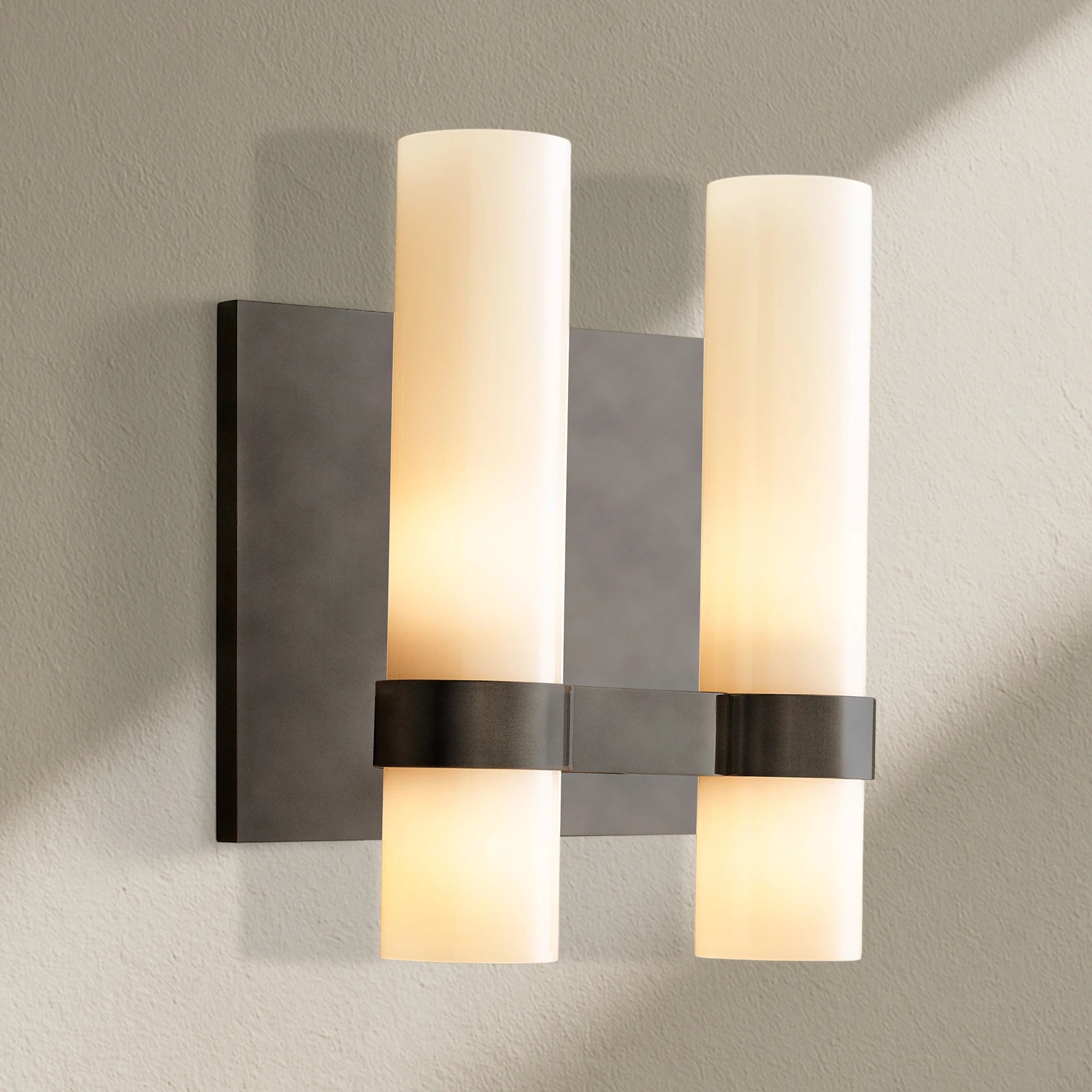 Ravfz Milk Glass Double Sconce