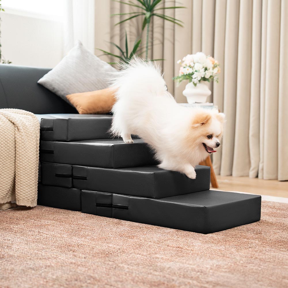 Waterproof Washable PU Leather Modular Multi-Level Pet Stairs