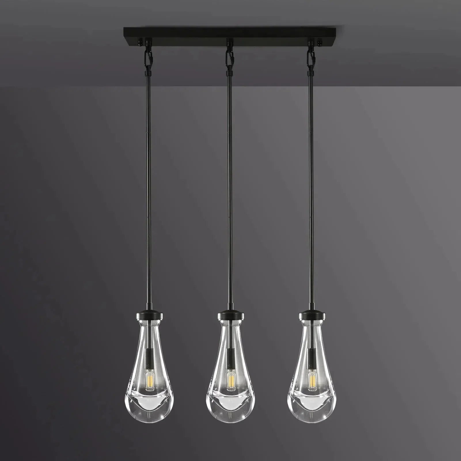 RAFZ Linear Chandelier 3-Light 22"