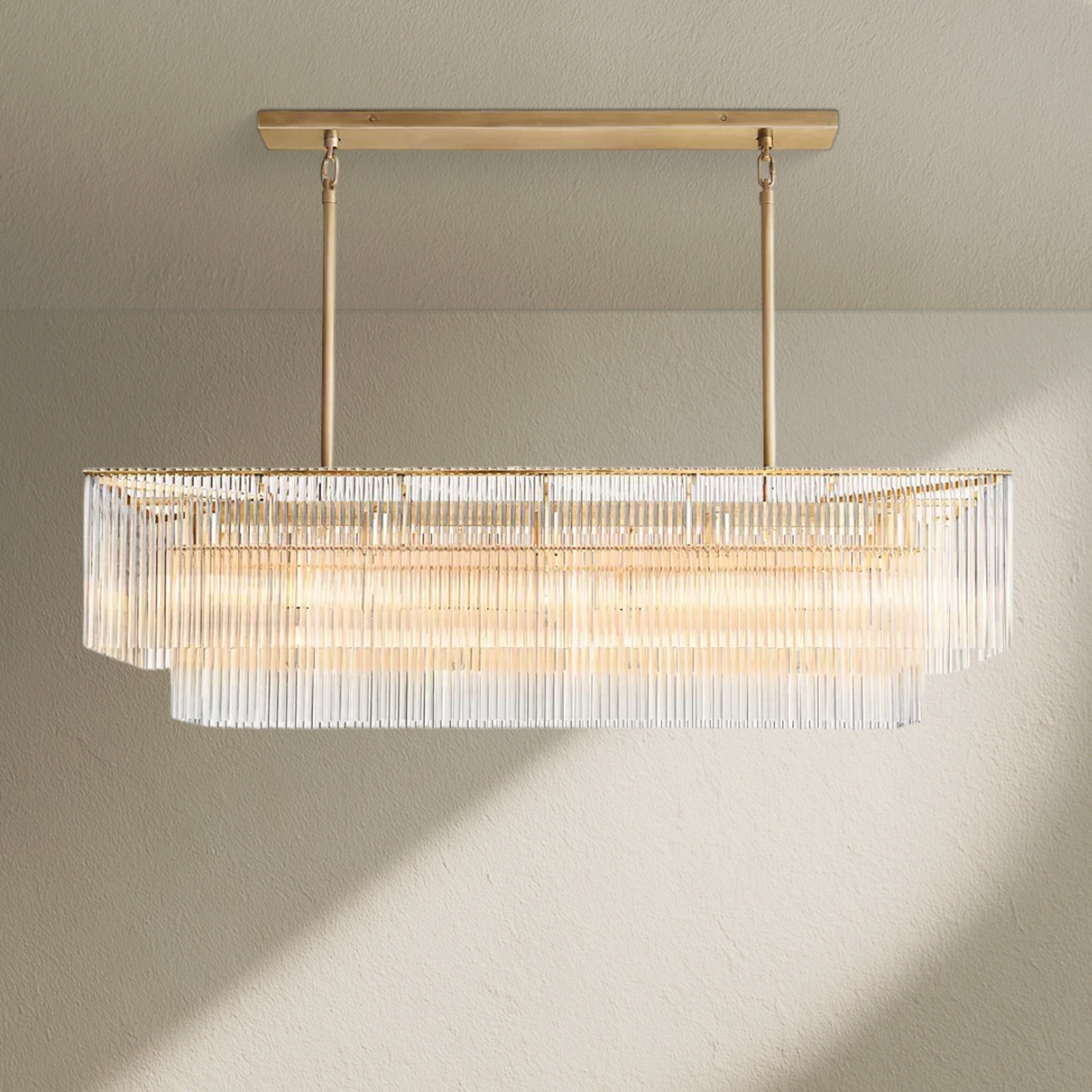 Amfz Rectangular Chandelier 54"