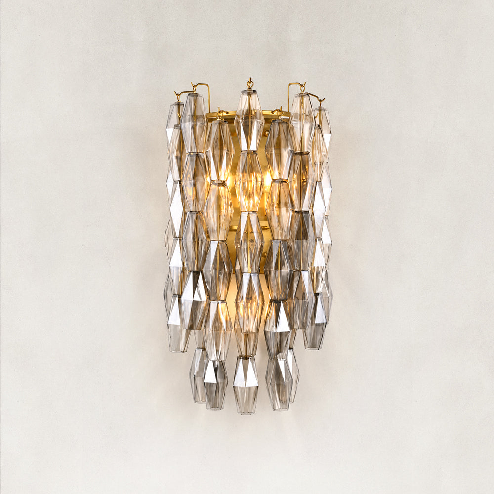 Tharra Smoke Glass Wall Sconce