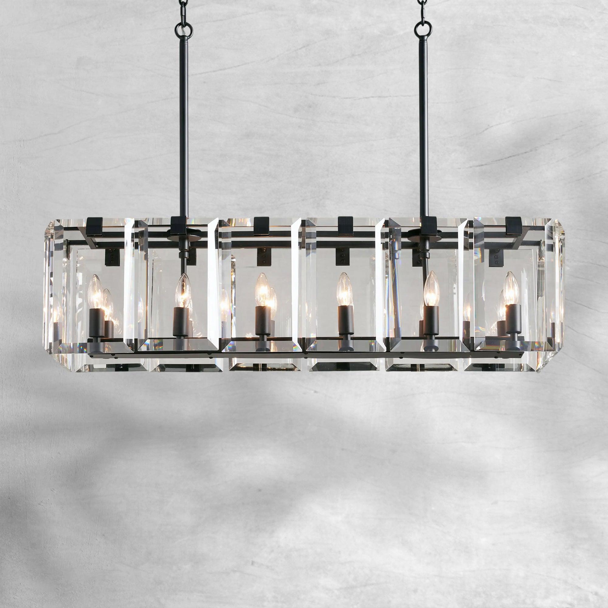 Amaya Rectangular Chandelier 12/16 Light