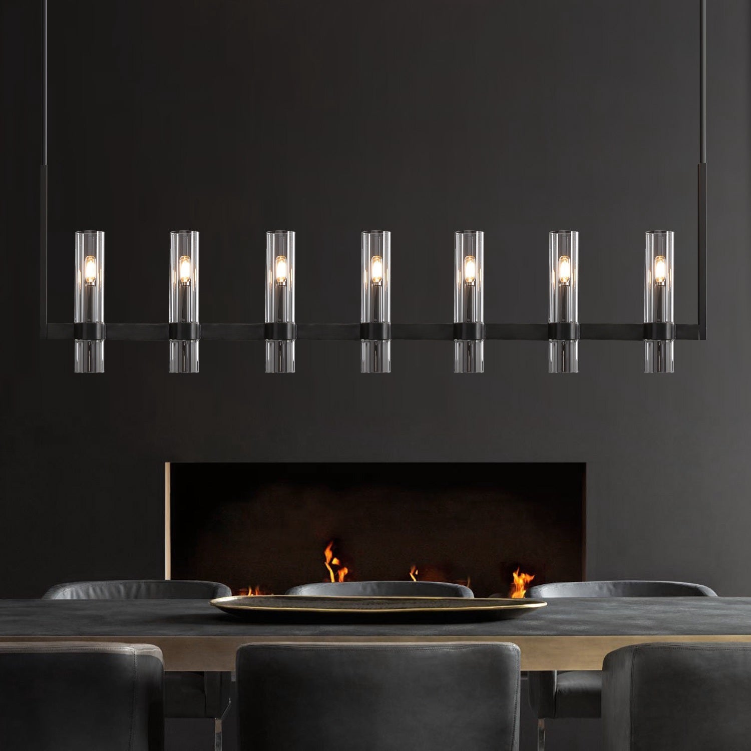 Lavefz Linear Chandelier 59"