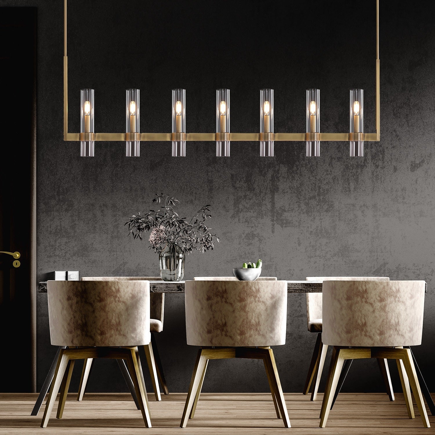 Lavefz Linear Chandelier 59"