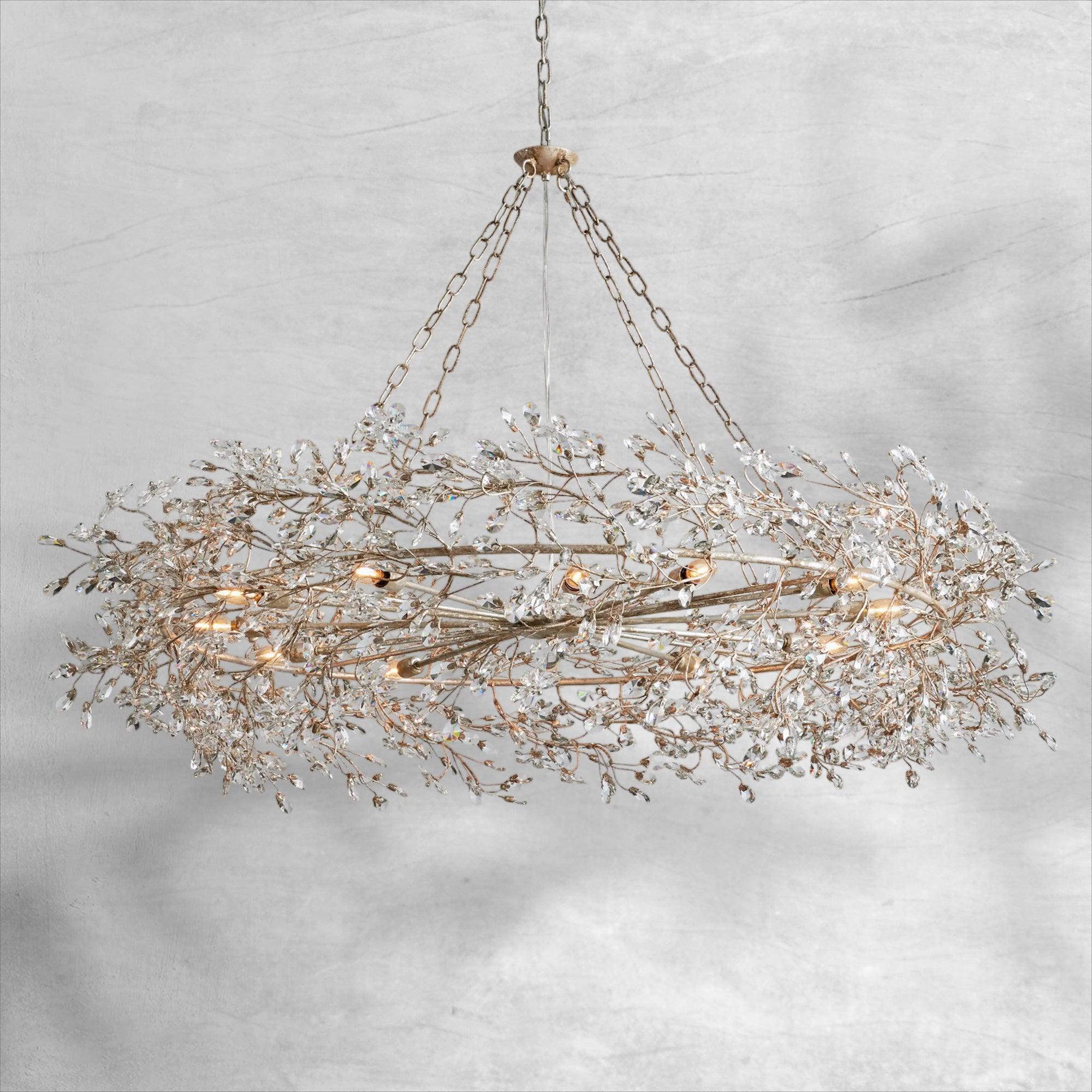 Fiore Crown Chandelier 39" 48" 60"