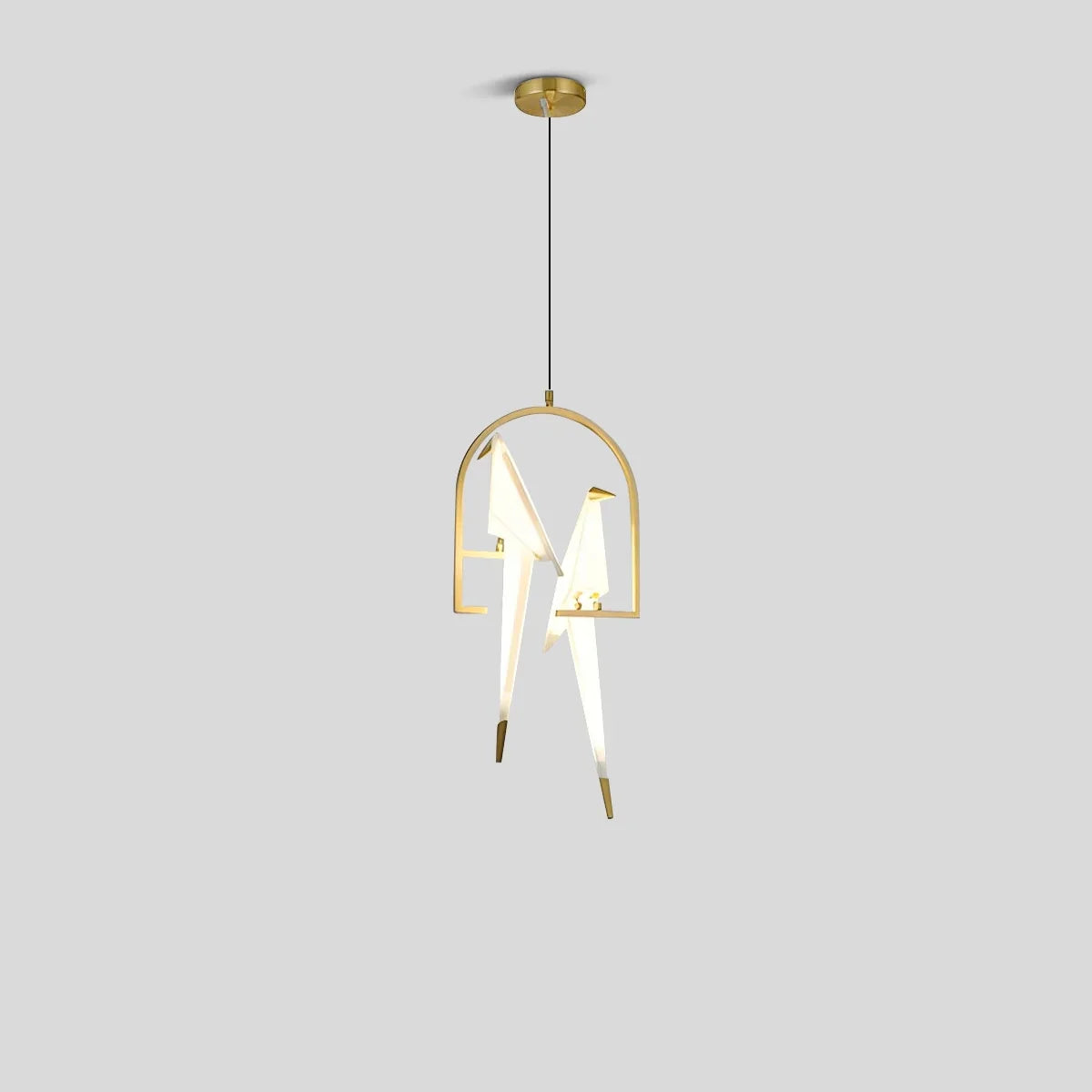 Joyfuzzy Paper Crane Bird Chandelier for Dining Room