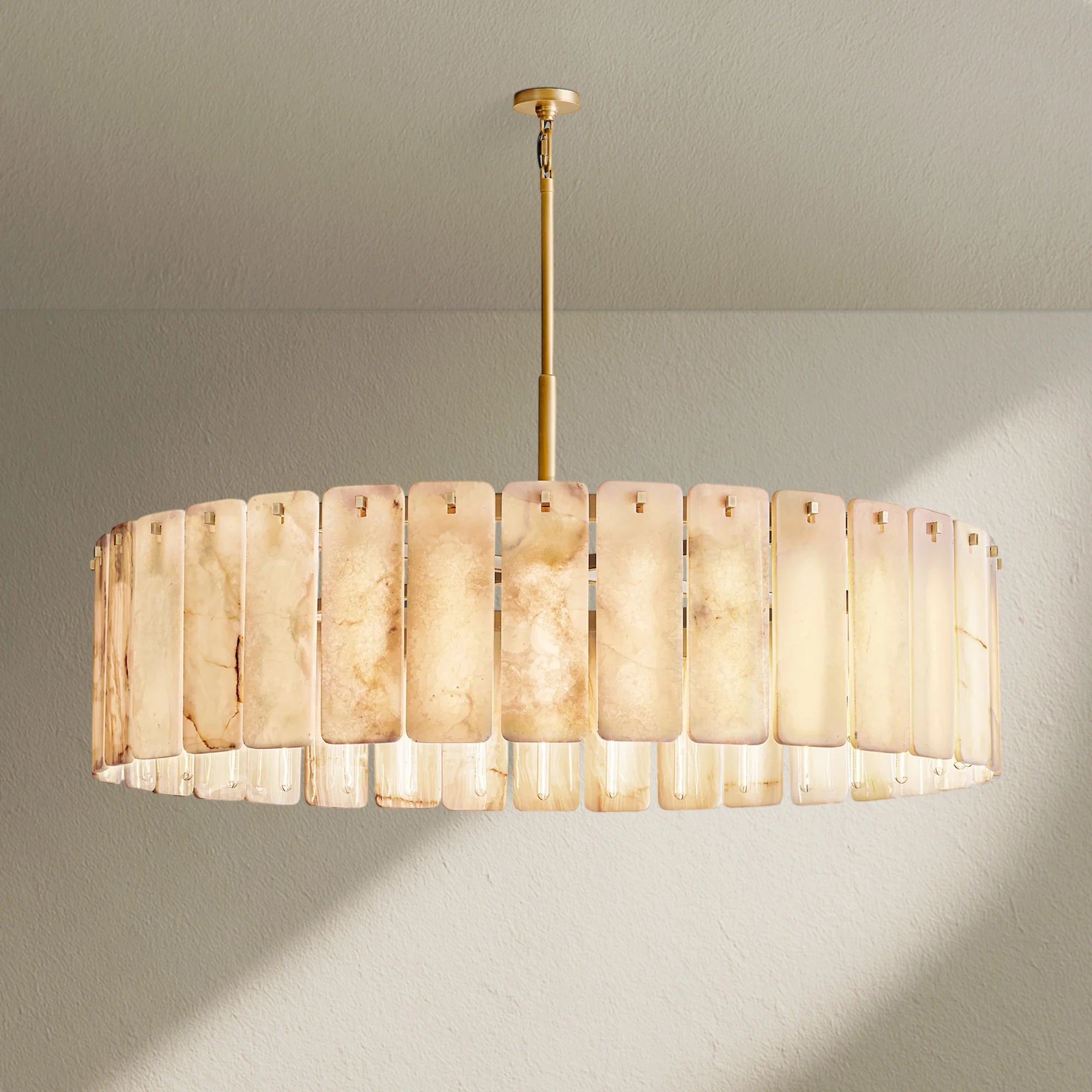 Calafz Alabaster Round Chandelier 60"