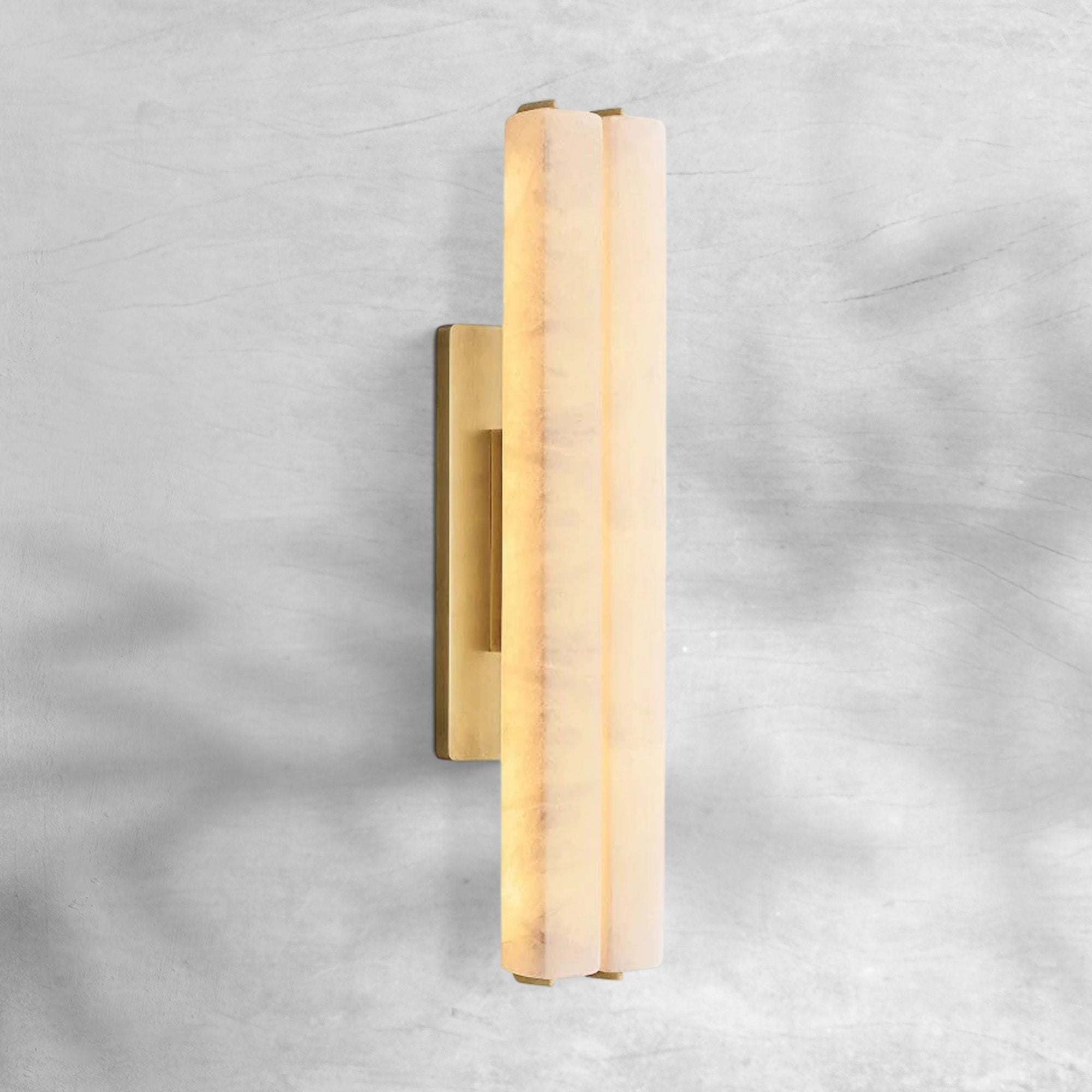Aufz Alabaster Double Sconce