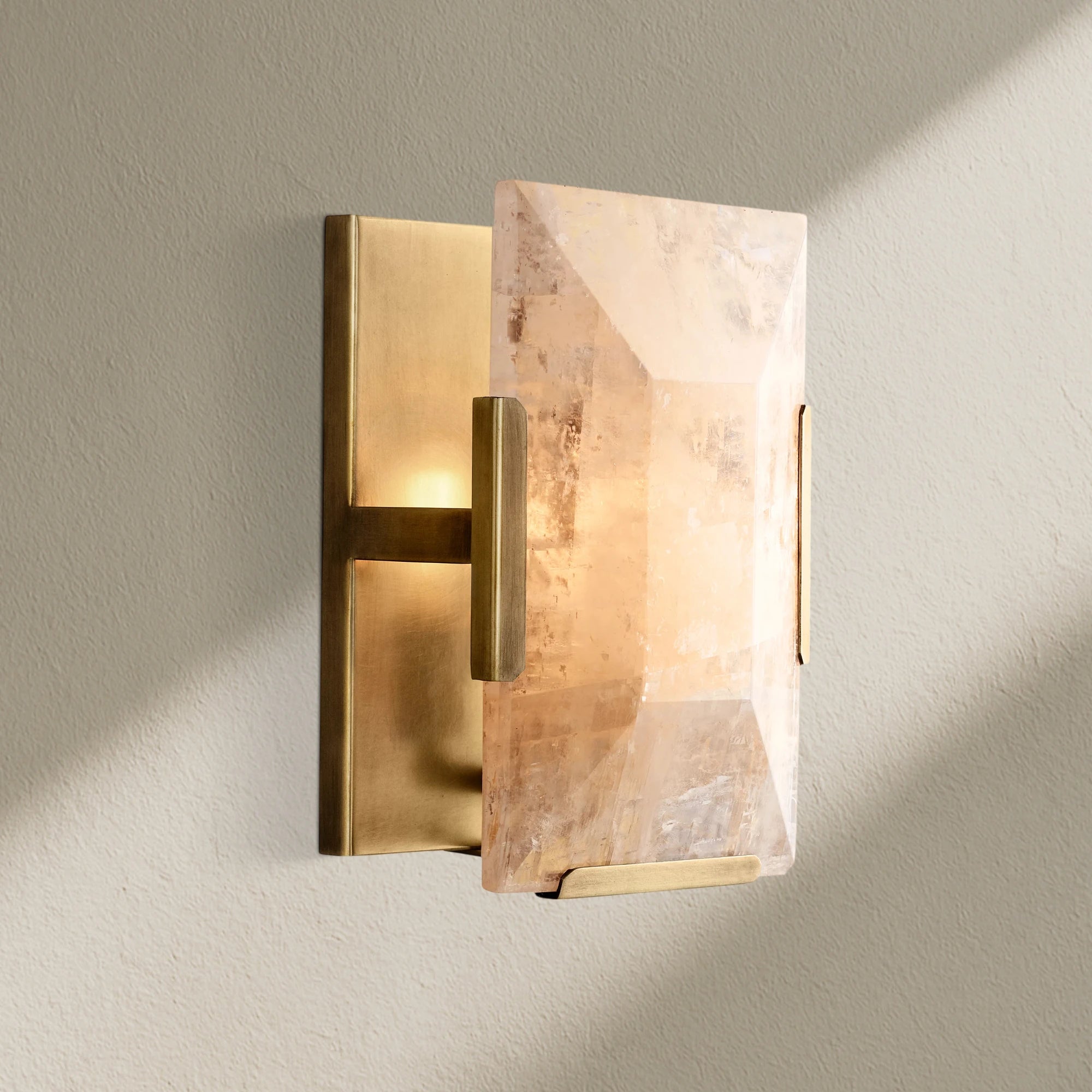 Harfz Calcite Short Wall Sconce