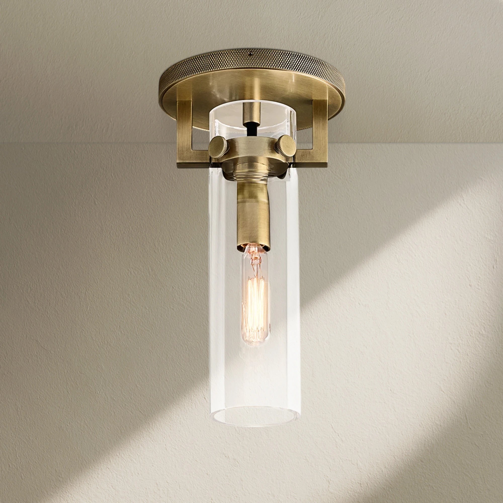 MACFZ Glass Cylinder Flushmount