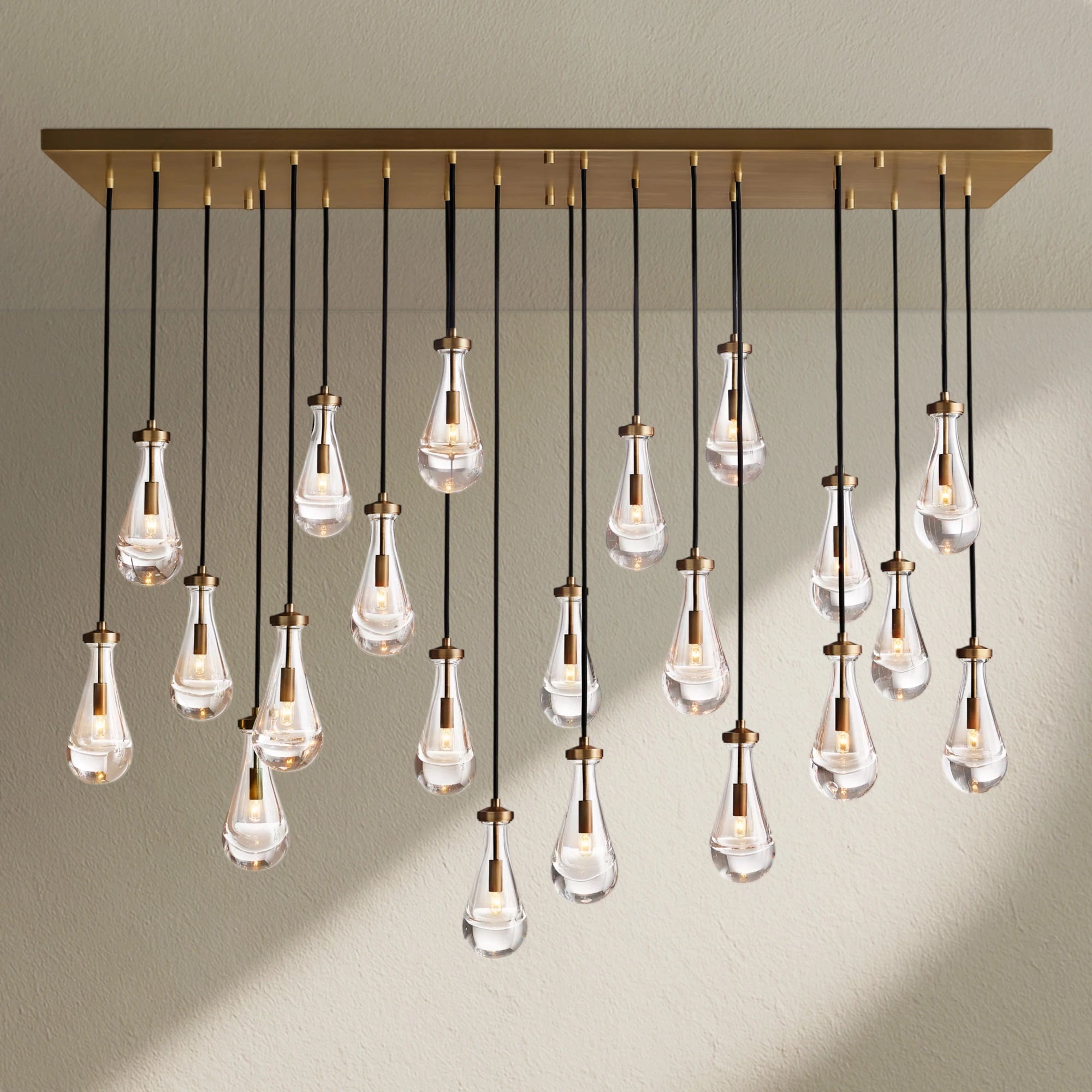 RAFZ Glass Linear Chandelier 72"