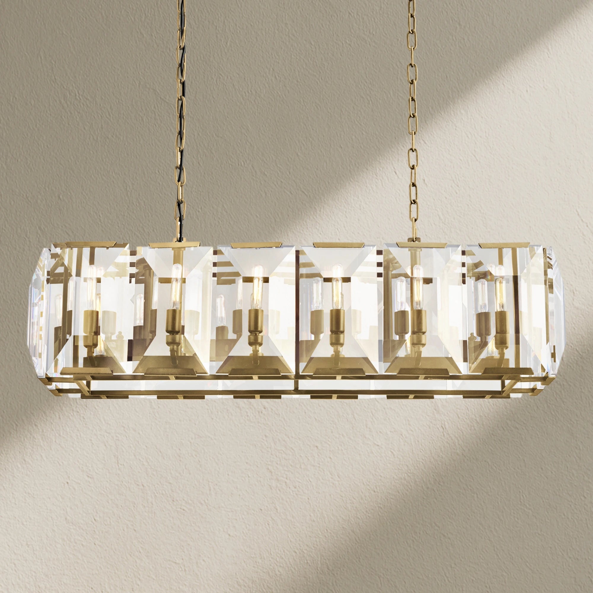Harfz Crystal Rectangle Chandelier 42"54"62"74"