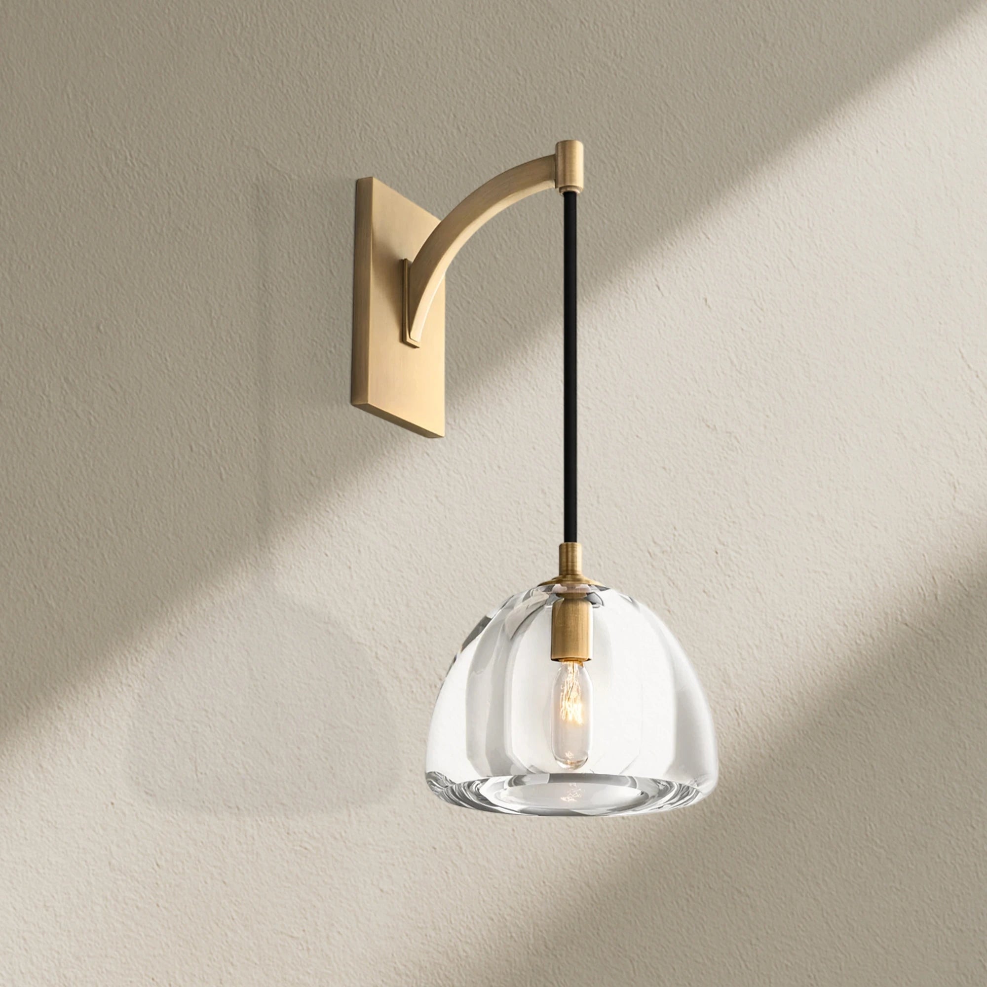 hemfz Modern Glass Wall Sconce