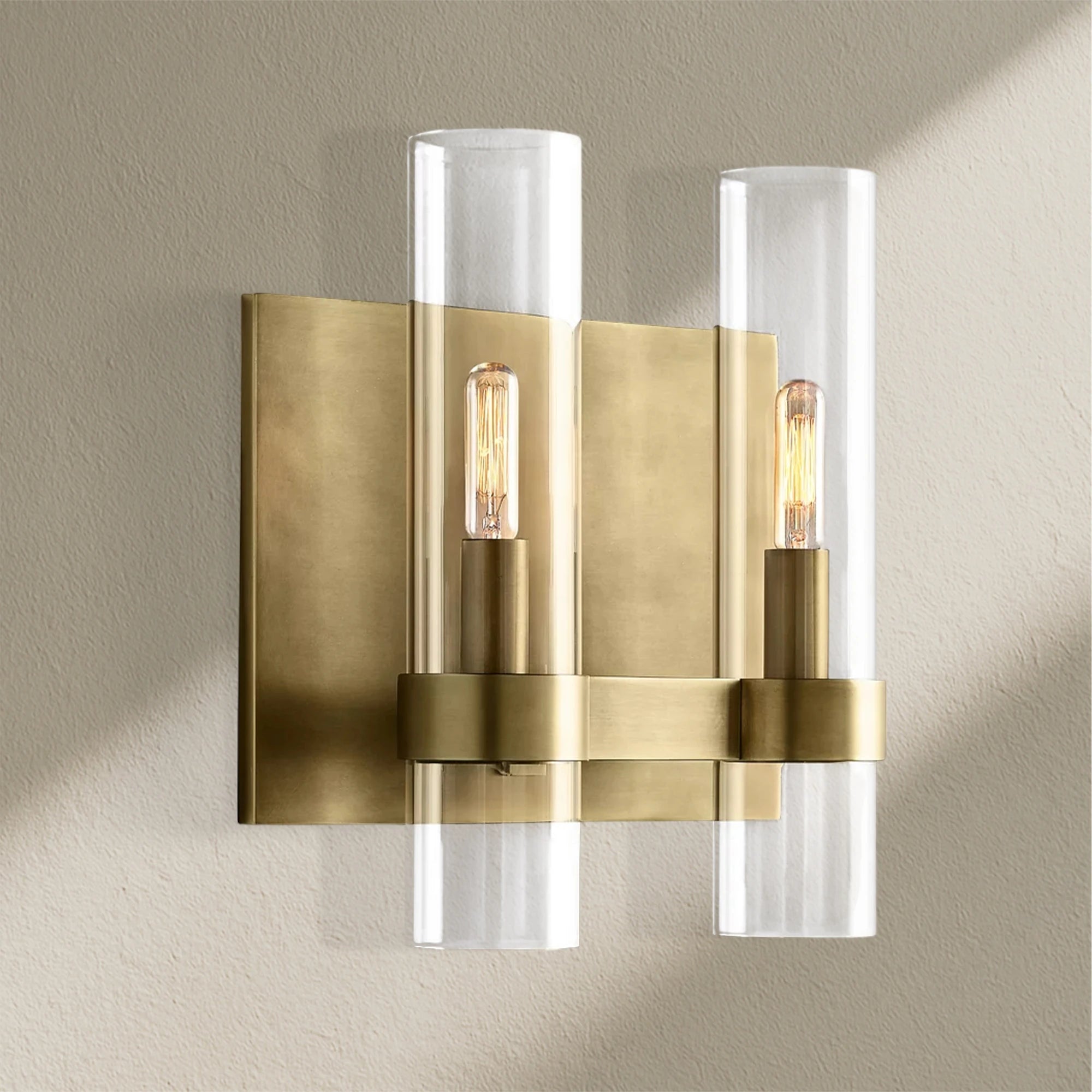 Lavefz Glass Double Wall Sconce