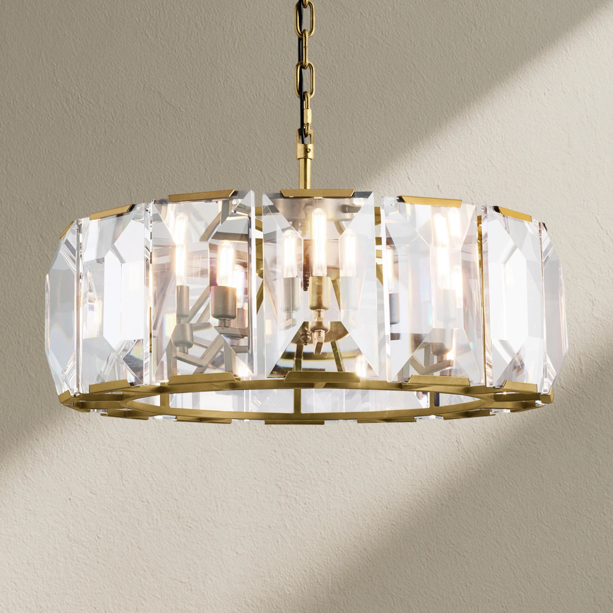 Harfz Crystal Round Chandelier 31"