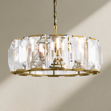 Harfz Crystal Round Chandelier 31"