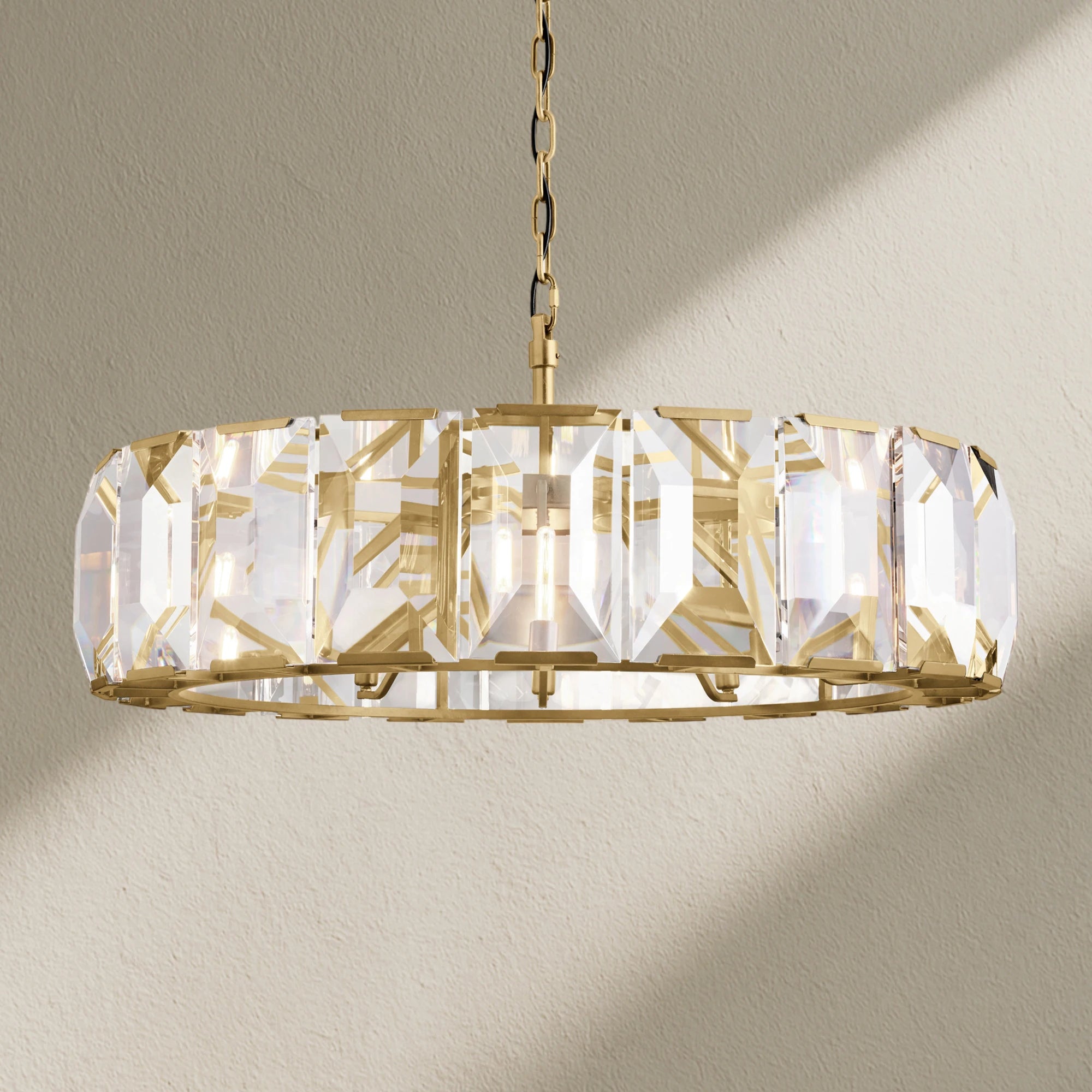 Harfz Crystal Round Chandelier 43"