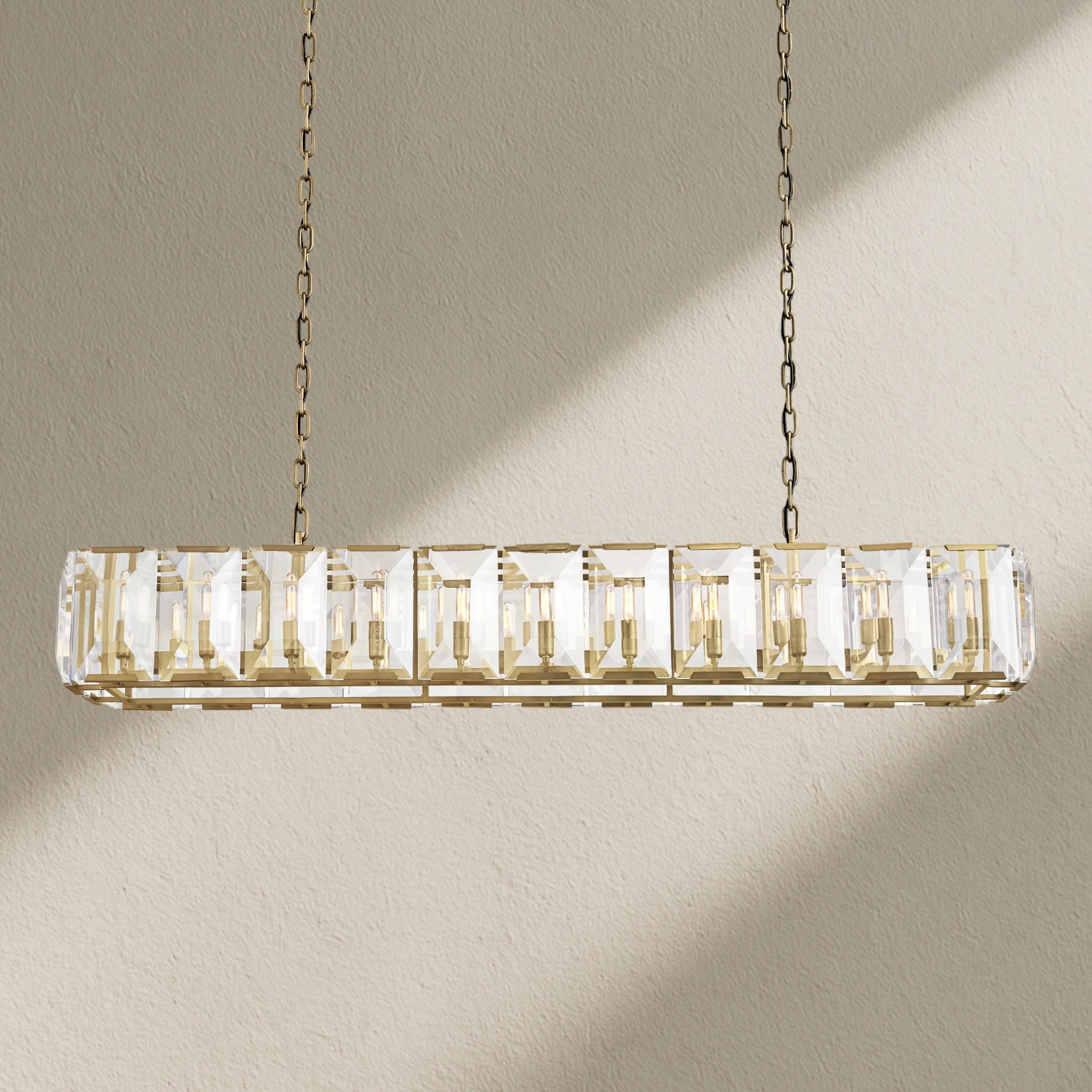 Harfz Crystal Rectangle Chandelier 42"54"62"74"