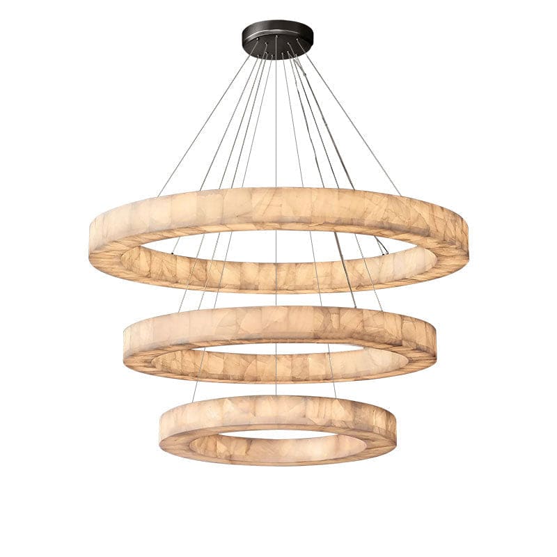 3 - Tier Round Marble Chandelier - Joyfuzzy