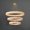 3 - Tier Round Marble Chandelier - Joyfuzzy