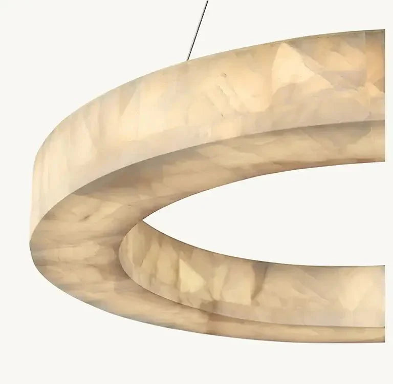 3 - Tier Round Marble Chandelier - Joyfuzzy