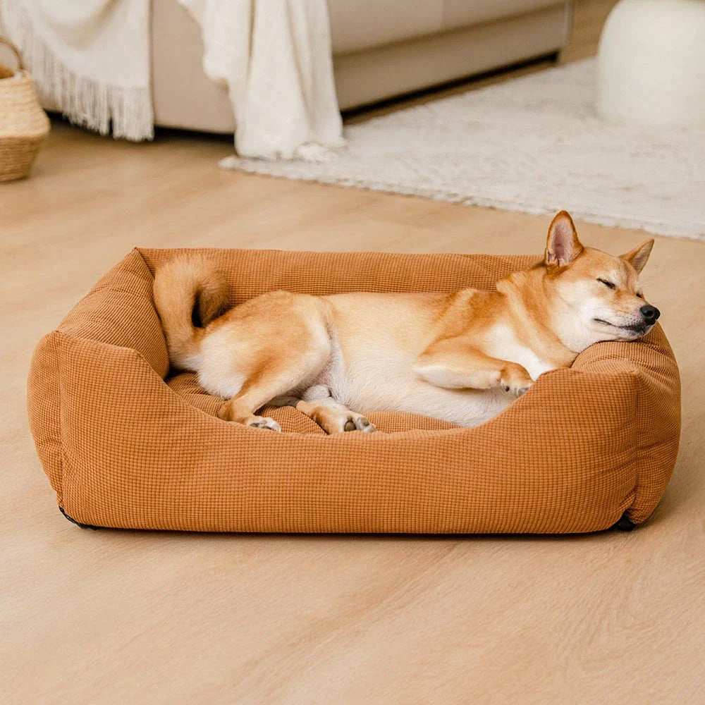 Corduroy Scratch-Resistant Breathable Detachable Comfort Dog Bed