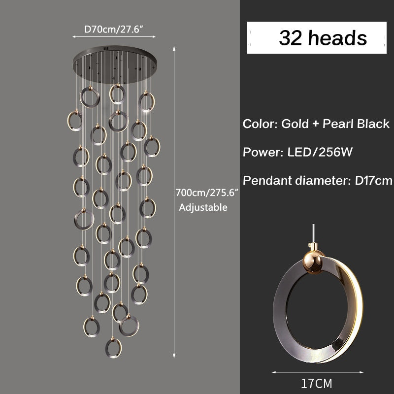 Joyfuzzy Nordic LED Ceiling Chandelier