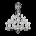 36 Lights Crystal Lighting with Lampshades - Joyfuzzy