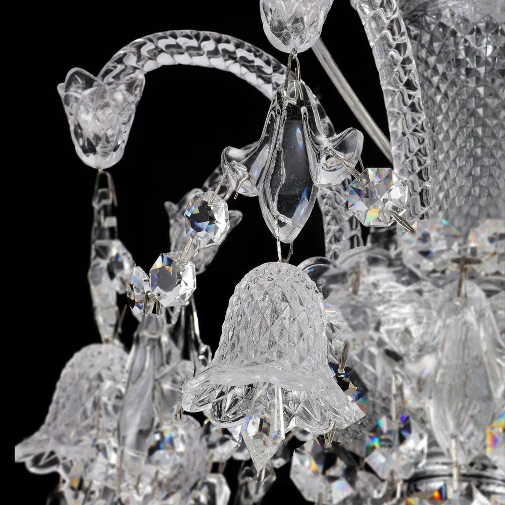 36 Lights Crystal Lighting with Lampshades - Joyfuzzy