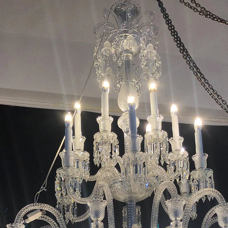 36 Lights Solstice Chandelier Clear Big Lighting - Joyfuzzy